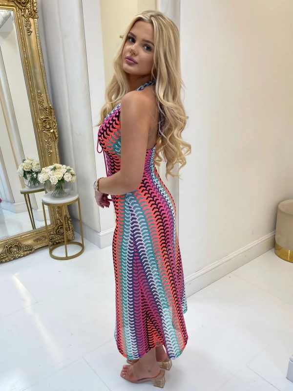 0403810 Vestido estampado con forro Zara - Imagen 4