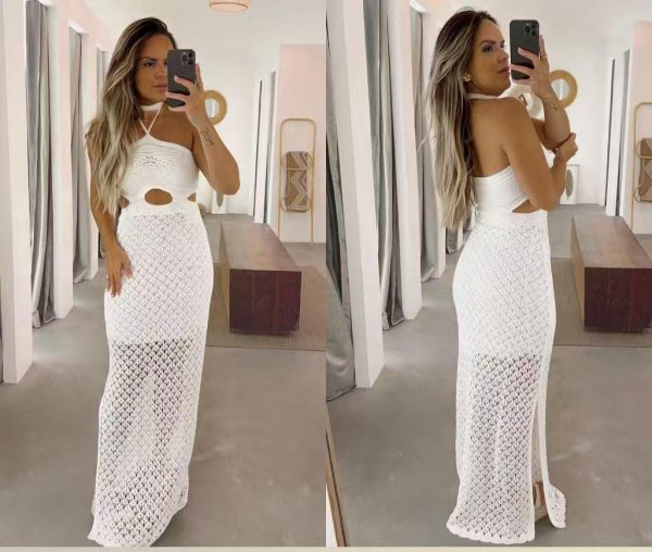 053820 Vestido ganchillo con forro Zara - Imagen 4