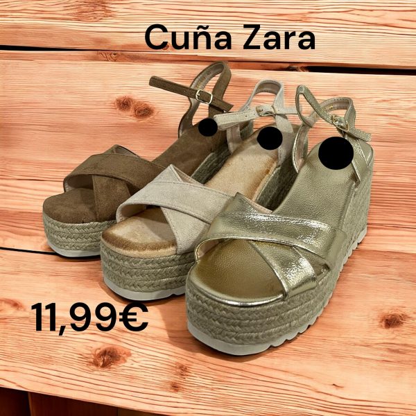 KK989 cuñas tiras cruzadas zara
