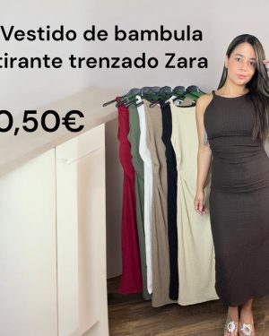 0106470 vestido asimétrico fruncido en bambula