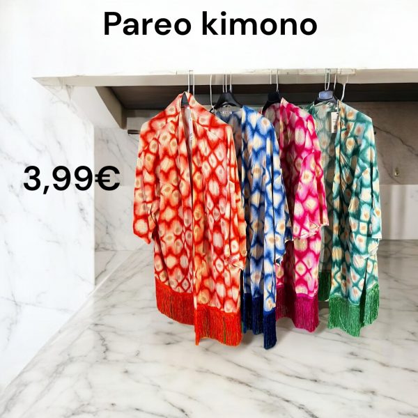 R7647  kimono ò Pareo estampado