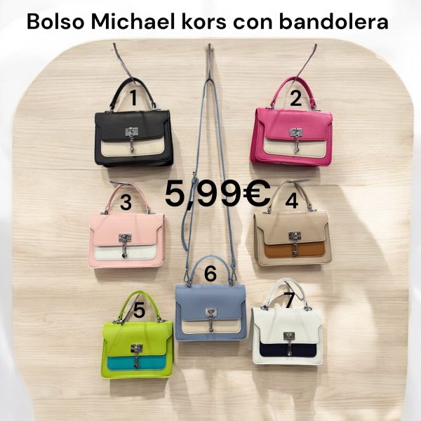 HJ8808 Bolso bicolor con bandolera Michael kors