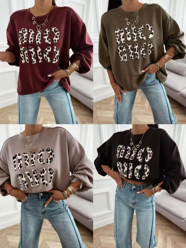 0112630 sudadera con estampado de leopardo - Imagen 2