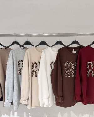 0112630 sudadera con estampado de leopardo