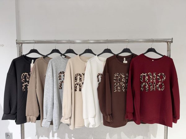 0112630 sudadera con estampado de leopardo