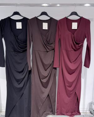 0427200 vestido corte midi licra fría Zara