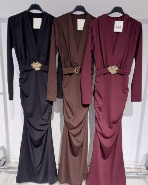 0434240 vestido fajín fruncido licra fría Zara