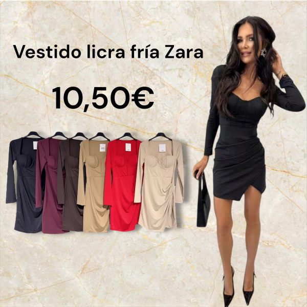 0433060 vestido corto tipo corset fruncido