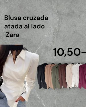 0435010 camisa de vestir asimétrica zara