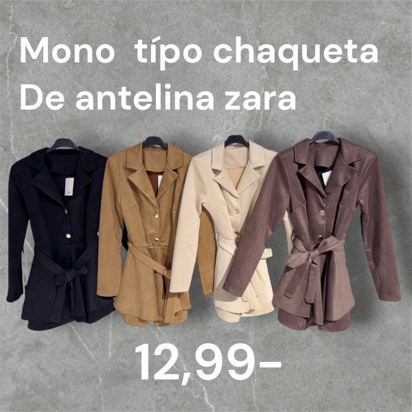 0432720 Mono tipo chaqueta con cinturón zara