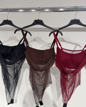 0412620 Body fruncido pedrería