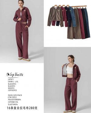 LKT871 conjunto de pana borrego chaqueta