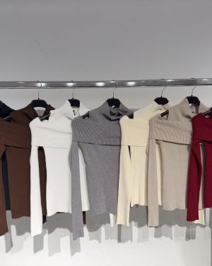 ZS8175 blusa asimétrica de punto