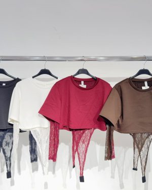 025110 Body de encaje con camiseta