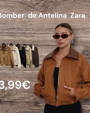 0862769 bomber antelina cuello polipiel Zara