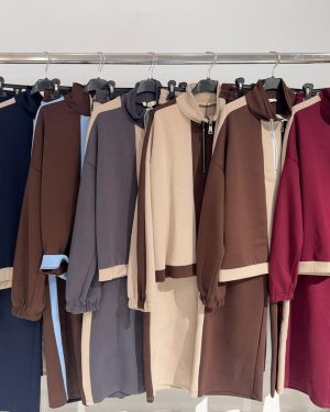 0380010 conjunto chaqueta corta bicolor