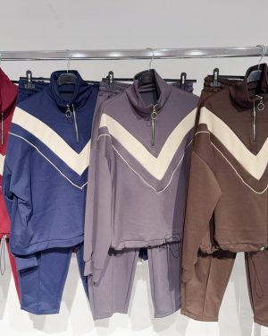 089500 Conjunto sudadera medio cierre