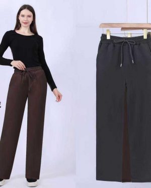 T731 Pantalón borrego solo negro