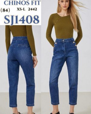 SJ1408 vaquero recto botones