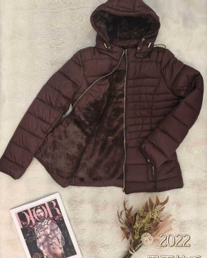 2022 chaqueta de pelo reversible chocolate