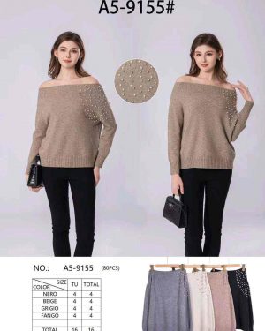 A5-9155 jersey lana pedrería
