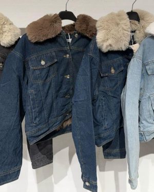 M070117 Chaqueta vaquera pelo en el cuello
