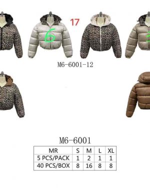 M6-6001 Bomber reversible animal print