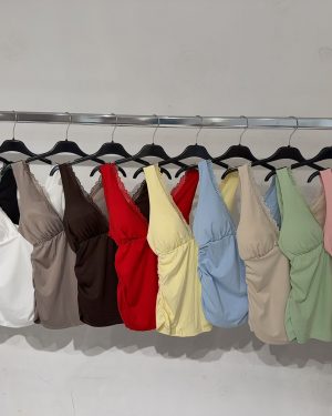 0585640 top fruncido borde encaje