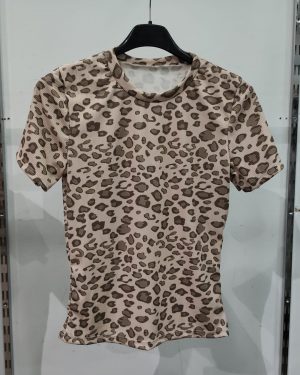 0256720 Camiseta básica animal print