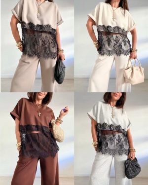 0261250 camiseta mitad encaje Zara