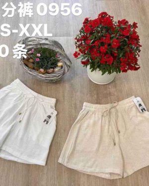 P0956 Pantalón corto de lino