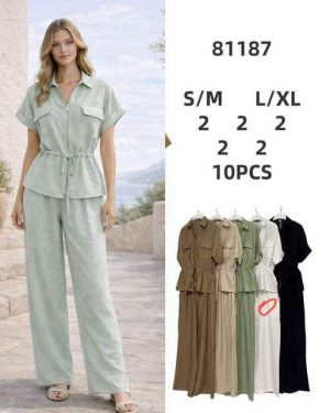 81187 Conjunto camisa con cierre Zara