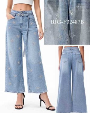 F32487 Vaquero con diseño estrella piedra