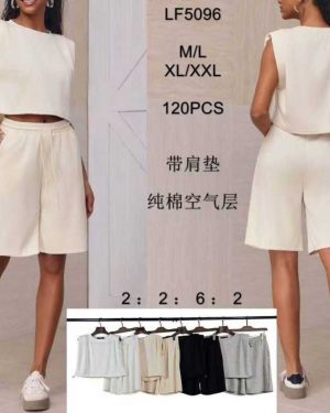 LF5096 Conjunto bermuda algodón