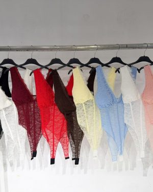 0468420 Body  de encaje tipo corsé