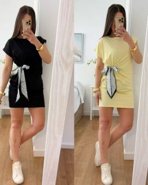 0118230 Vestido detalle pañuelo