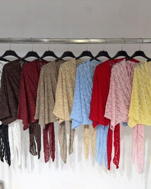 0115190 Camisa de encaje nudo.