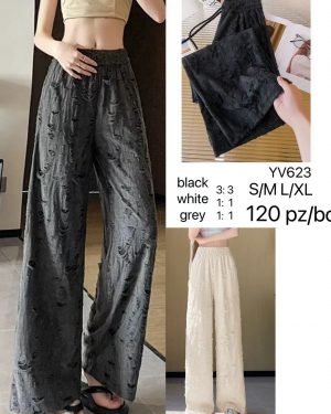 YV623 Pantalón desgaste cordon cadena