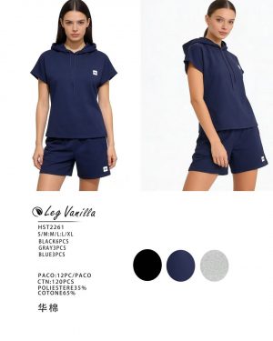 HST2261 conjunto camiseta con gorro