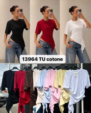 0139640 Blusa asimétrica fruncida