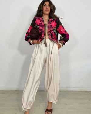 0139620 Pantalon puño de atar