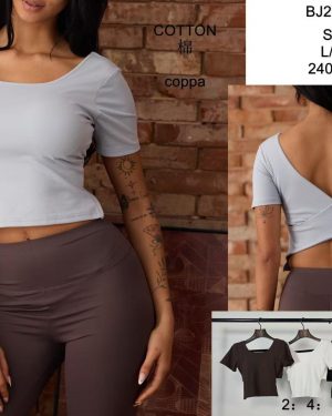 BJ26575 Blusa cruzada atras