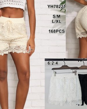 YH78221 Pantalón corto de encaje