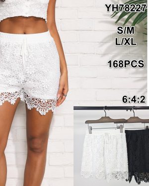 YH78227 Pantalón corto de encaje