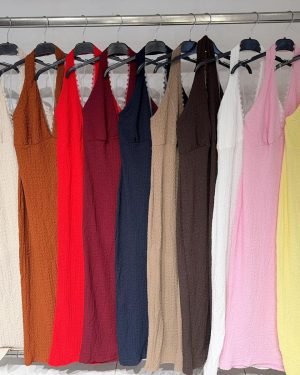0106510 vestido Bambula borde de encaje