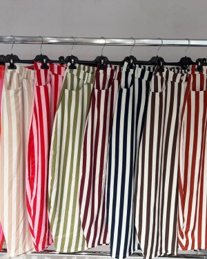 0137910 pantalón globo de rayas