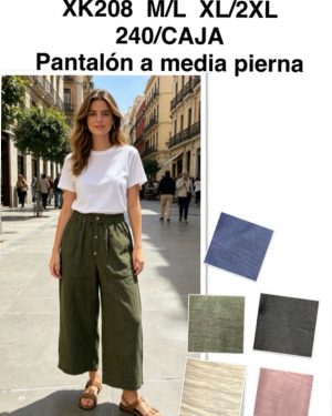XK208 Pantalón pirata super precio