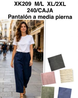 XK209 Pantalón pirata super precio
