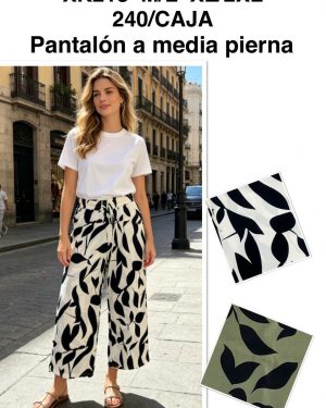 XK218 pantalón pirata estampado super precio
