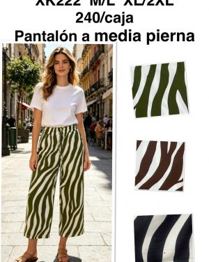XK222 pantalón pirata estampado super precio